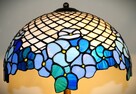 Przepiękna lampa z brązu klosz witraż - 8
