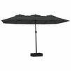 Podwójny parasol ogrodowy z LED, antracytowy vidaXL - 2