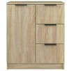 Komoda, dąb sonoma, materiał drewnopochodny vidaXL - 3