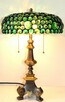 Piękna lampa witrażowa ze szklanych kaboszonów - 2