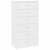 Komoda, 6 szuflad, biała, materiał drewnopochodny vidaXL - 2