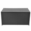 Skrzynia ogrodowa, czarna, 120 x 50 x 60cm, rattan PE vidaXL - 2