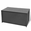 Skrzynia ogrodowa, czarna, 120 x 50 x 60cm, rattan PE vidaXL - 3