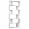 Regał na książki/przegroda, wysoki połysk, biały vidaXL - 2