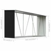 Wiata na drewno, stal galwanizowana, 330x84x152 cm vidaXL - 6
