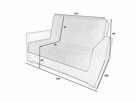 Sofa Amerykanka rozkładana Ola II pojemnik na pościel Nowa - 3