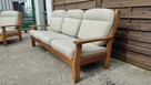 Komplet kanapa + fotel drewno sosnowe lata 80 WYPRZEDAŻ! - 8