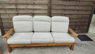 Komplet kanapa + fotel drewno sosnowe lata 80 WYPRZEDAŻ! - 6