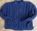 Sweter granatowy zakładany przez głowę - 8