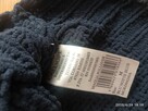 Sweter granatowy zakładany przez głowę - 3