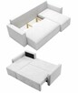 Narożnik Sofa Kanapa funkcja spania pojemnik na pościel - 3