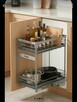 Nowy dwupoziomowy kosz cargo organizer wysuwany do szafki Ve - 3