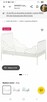 Łóżko MINNEN IKEA białe metalowe +materac +baldachim Nowe - 2