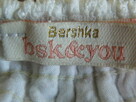 Bershka spodnica rozkloszowana, azurowa 5 zl - 4