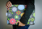Pokrowiec na laptop wodoodporny w kwiatki 15-15,6 - 4