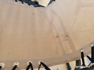 Beżowy leżak ogrodowy zero gravity z poduszką i wadą (304) - 4