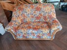 sofa, fotel oraz łóżko rattanowe 2-osobowe z nakaslikami - 3