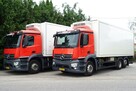 Mercedes Antos 2840 sypal. kontener chłodnia 18pal winda 3osie skrętna - 2