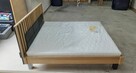 Łóżko Dębowe 160x200 z Materacem Kieszeń-Visco Loft Lamele - 3