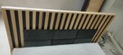 Łóżko Dębowe 160x200 z Materacem Kieszeń-Visco Loft Lamele - 7