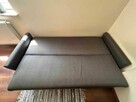 Sofa z funkcją spania ze schowkiem na pościel + 2 podnóżki - 2