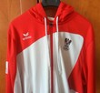Bluza sportowa z kapturem damska biało - czerwona r.L - 3
