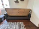 Sofa z funkcją spania ze schowkiem na pościel + 2 podnóżki - 4