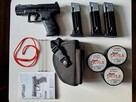 Wiatrówka Pistolet Walther PPQ M2 T4E CO2 RAM, 3 magazynki.
