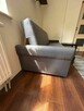 Sofa z funkcją spania ze schowkiem na pościel + 2 podnóżki - 6