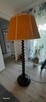 Drewniana stojąca lampa w stylu retro - 3