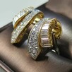 Ekskluzywne Złote Kolczyki Vintage 18K z Diamentami 3,70 ct - 4
