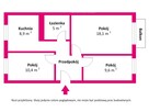 Mieszkanie 57,70 m², 3 pokoje, ul. Mikiewicza - 8