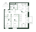 Mieszkanie 3pok. o pow 52,06m2 z balkonem 2,2m2/ Żerniki - 11