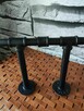 Wieszak Czarny ścienny na ścianę metalowy Uchwyt Loft Rura - 2