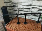 Wieszak Czarny ścienny na ścianę metalowy Uchwyt Loft Rura - 6