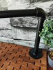 Wieszak Czarny ścienny na ścianę metalowy Uchwyt Loft Rura - 4