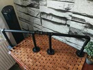 Wieszak Czarny ścienny na ścianę metalowy Uchwyt Loft Rura - 3