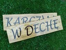 szyld drewniany deska z napisem na taras do domku z drewna - 5