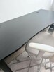Biurko komputerowe czarne 138 cm okazja - 3
