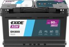Akumulator 80Ah 800A EN EXIDE AGM START&STOP EK800