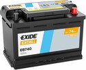Akumulator 74Ah 680A EN Exide Excell EB740 PRAWY PLUS