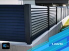 Ogrodzenia aluminiowe z aluminium - model żaluzja Louvre - 2