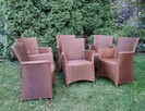 Krzesła do jadalni na taras Lloyd Loom Rattan 6 szt. - 5