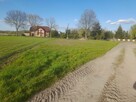 Działka budowlana, prąd, woda, światłowód, asfalt piękny wid