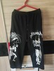 Spodnie dresowe czarne anime joggery Otaku manga hip hop Y2K - 2