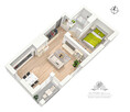 Apartament 2 pokojowy 44,13m2, ogrzewanie miejskie/lokalizacja obok SkyTower - 4