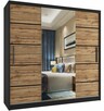 Szafa przesuwna PREMIUM z lustrem 200 cm SZUFLADY VERONA