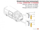 Gniazdo ogranicznik odbój drzwi Fiat Ducato 02-06 1358687080 - 4