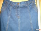 spódnica jeans 36-38 M&S Peruna, bluzka z koronką - 4