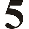 Naklejki - cyfry do naklejki ADR na numery rozpoznawcze - 5
